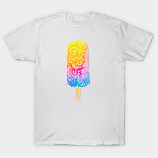 Swirly Popsicle T-Shirt by VectorInk